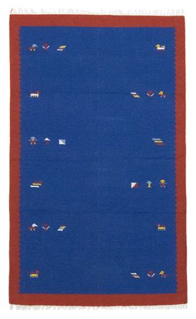 Alfombra Kelim - Tendencia - 180 x 120 cm - azul