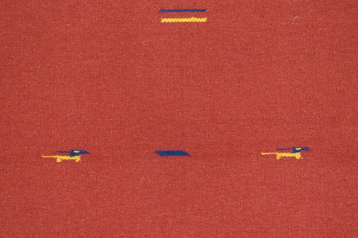 Kelim teppe - Trendy - 180 x 120 cm - rød