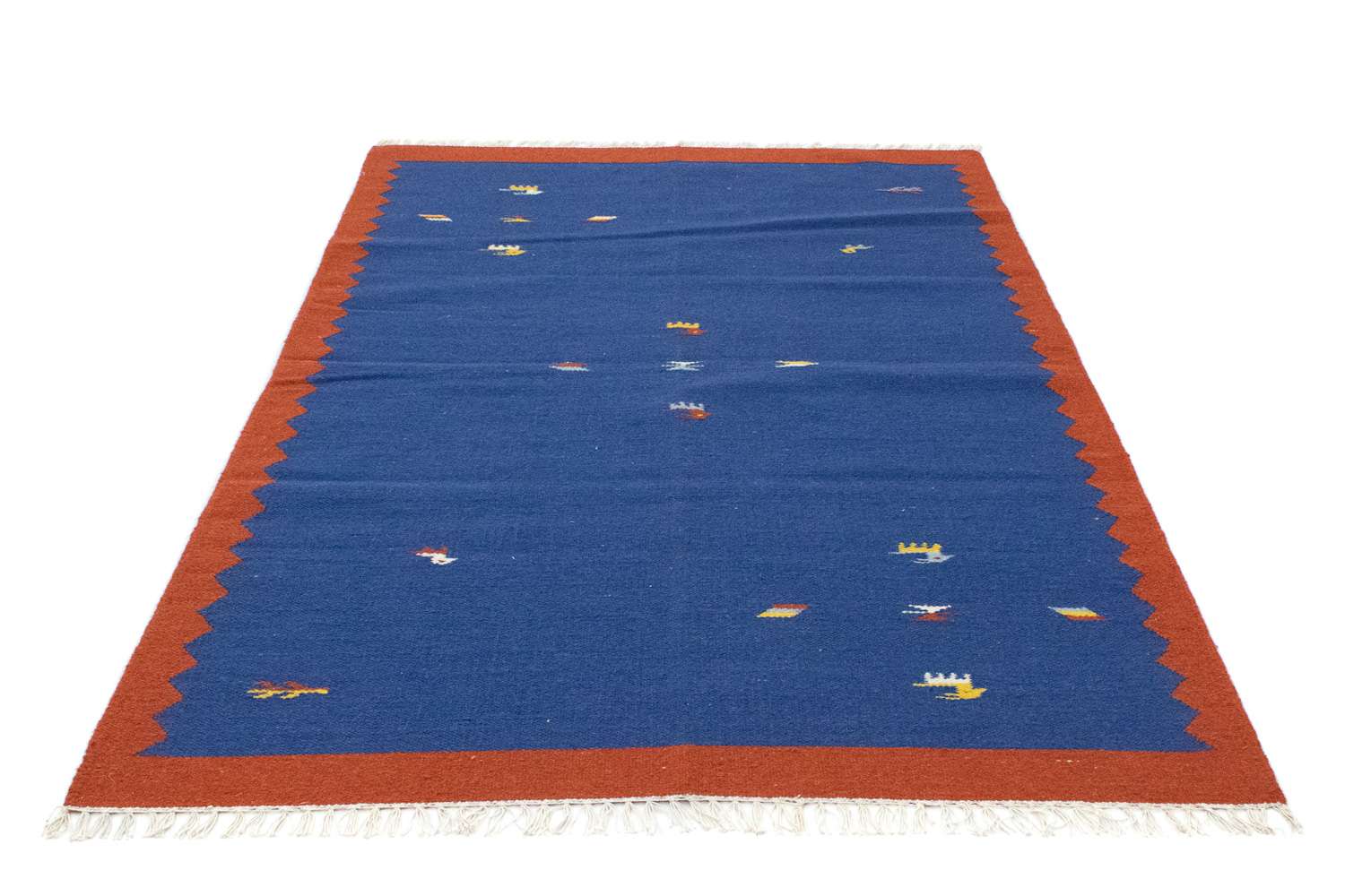 Kelim tapijt - Trendy - 180 x 120 cm - blauw