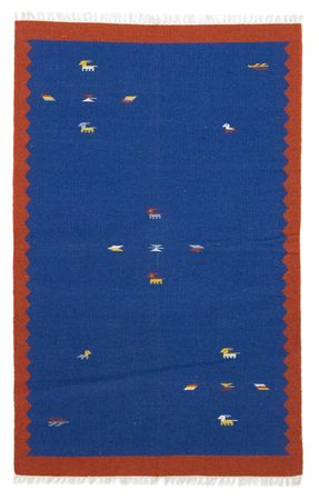 Tapis Kelim - Tendance - 180 x 120 cm - bleu