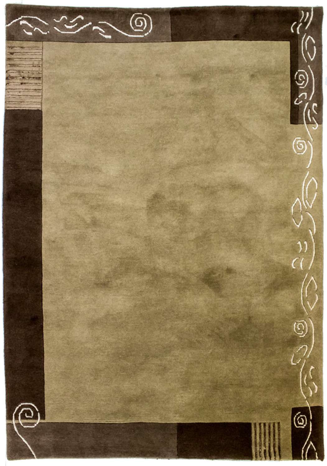 Nepálský koberec - 200 x 146 cm - béžová