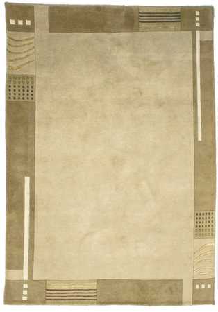 Tapis Népalais - 194 x 143 cm - beige