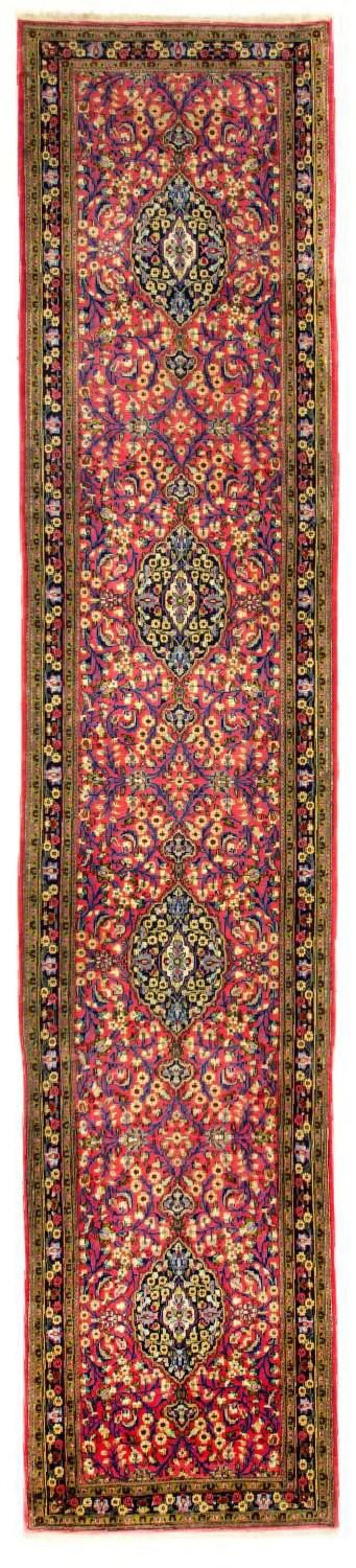 Tapis de couloir Tapis persan - Ghom - 292 x 82 cm - multicolore