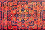 Tapis afghan - Kunduz - 190 x 128 cm - rouge clair