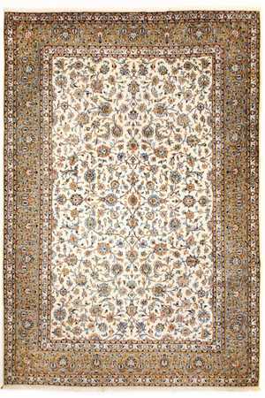 Tapis persan - Keshan - 413 x 307 cm - beige