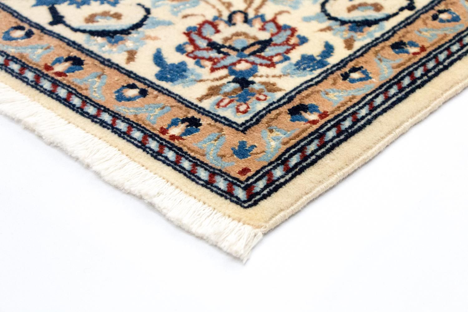 Tapis persan - Nain - Royal - 236 x 147 cm - bleu foncé