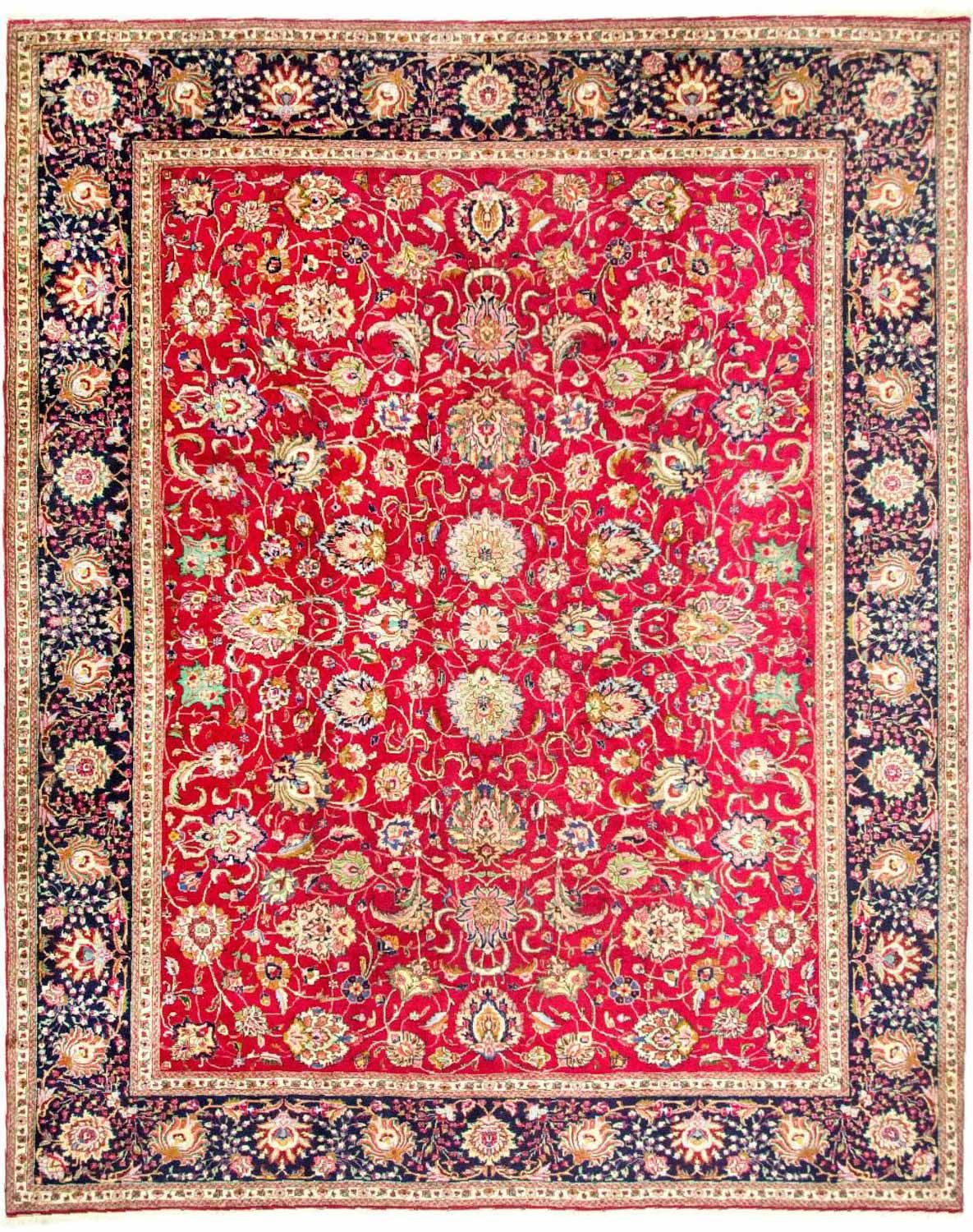 Dywan perski - Tabriz - 381 x 305 cm - czerwony