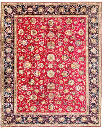 Tapete Persa - Tabriz - 381 x 305 cm - vermelho