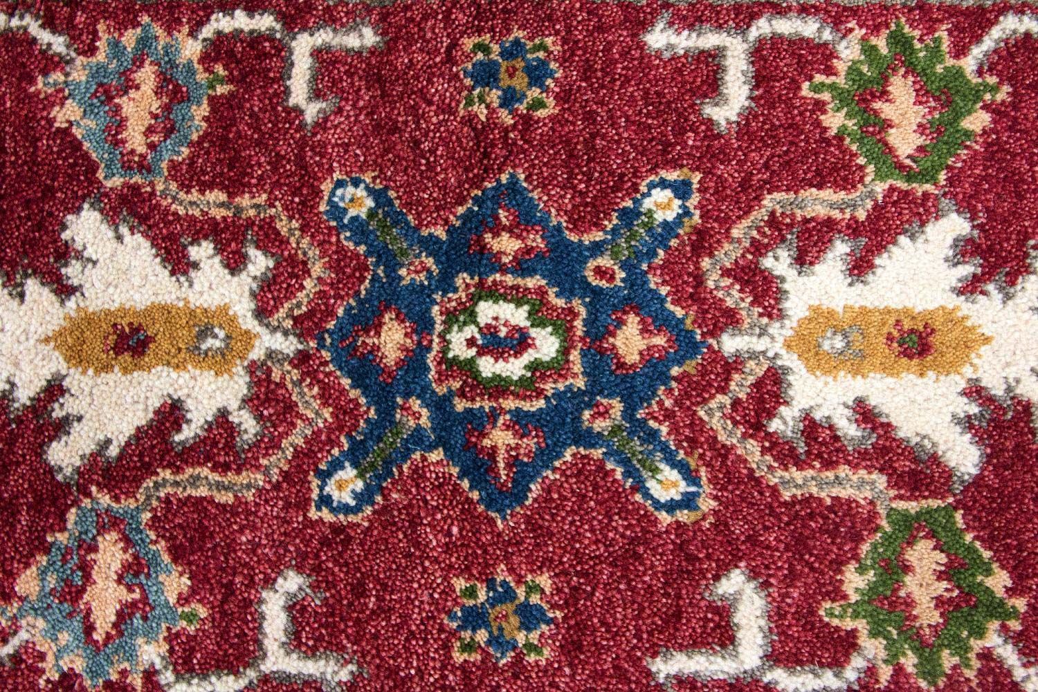 Alfombra oriental - 124 x 67 cm - rojo