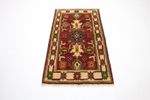 Alfombra oriental - 124 x 67 cm - rojo