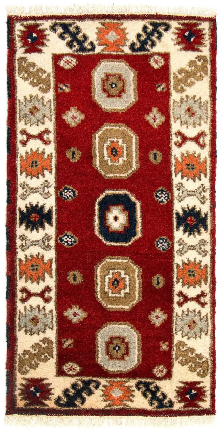 Alfombra oriental - 117 x 64 cm - rojo