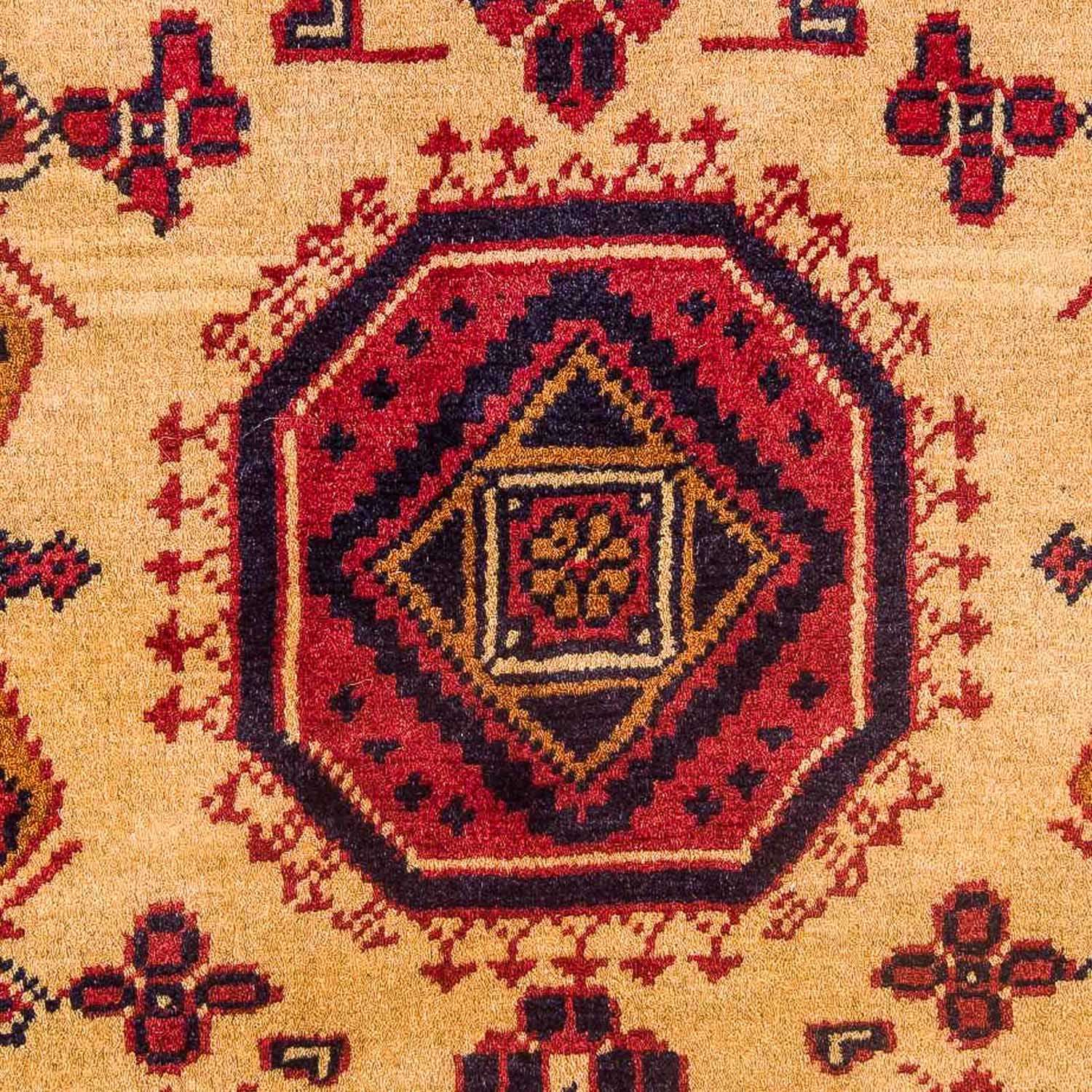 Alfombra afgana - Hatschlu - 290 x 202 cm - amarillo