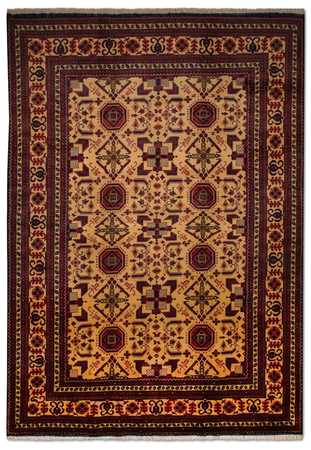 Afghan Rug - Hatschlu - 290 x 202 cm - yellow