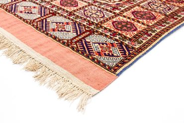 Tapis de couloir Tapis en soie - Soie afghane - 284 x 82 cm - rouge