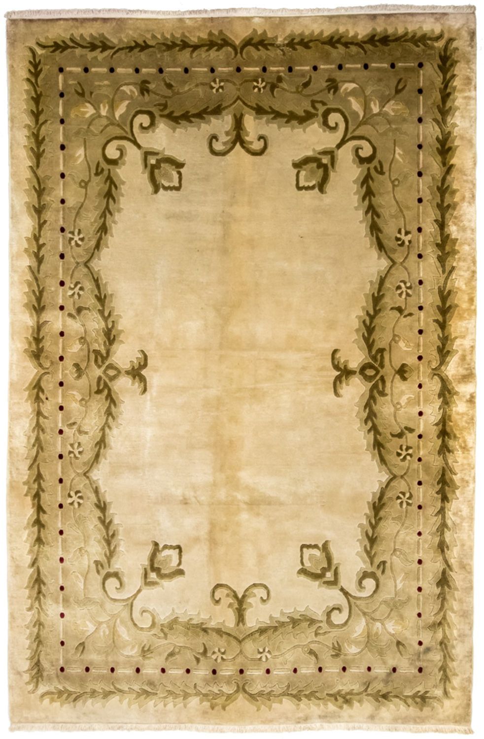 Tapis Népalais - 270 x 179 cm - jaune