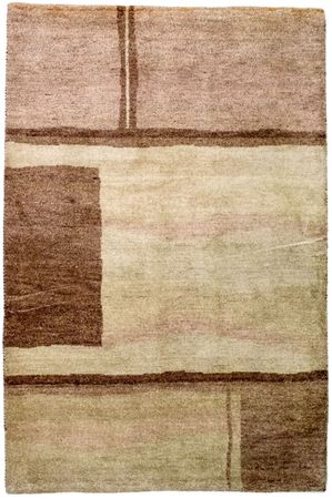 Tapis Gabbeh - Indus - 199 x 136 cm - multicolore