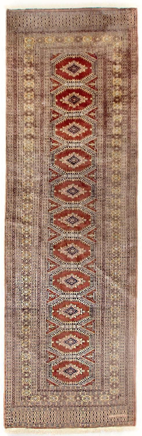 Tapis de couloir Tapis afghan - Boukhara - 300 x 97 cm - rouge