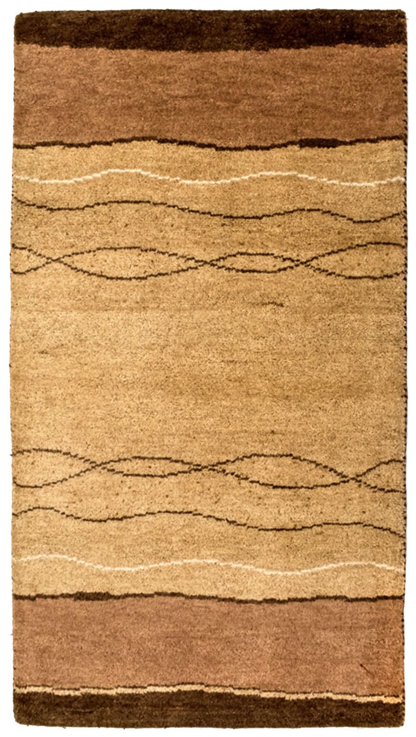 Gabbeh tapijt - Indus - 160 x 90 cm - bruin