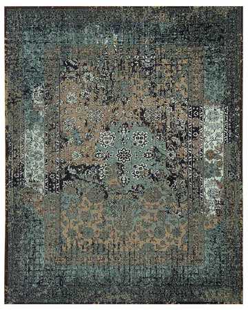 Tapis de couloir Tapis vintage - 300 x 80 cm - bleu