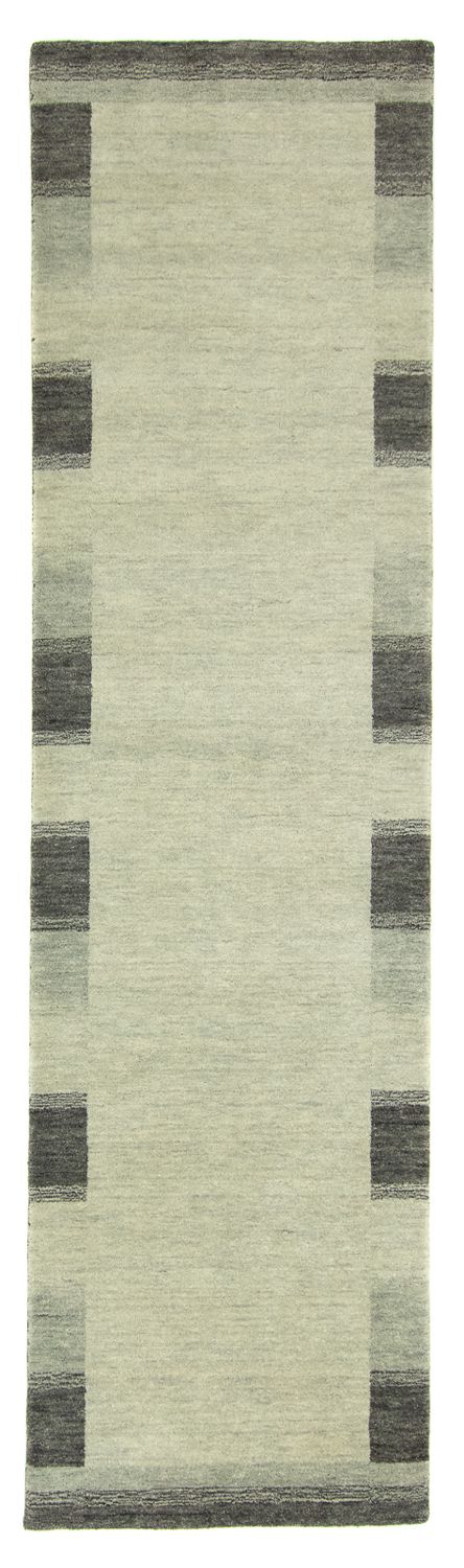 Biegacz Dywan Gabbeh - Indus - 200 x 80 cm - srebrny