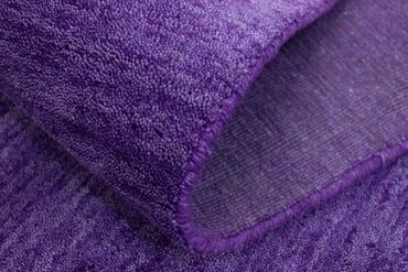 Tapis de couloir Tapis Gabbeh - Indus - 400 x 80 cm - violet