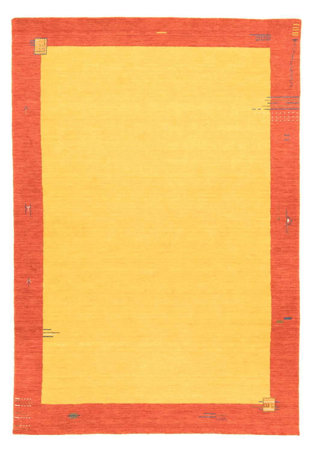 Gabbeh koberec - Indus - 300 x 250 cm - zlatá