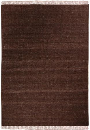 Alfombra Kelim - Tendencia - 200 x 140 cm - marrón oscuro