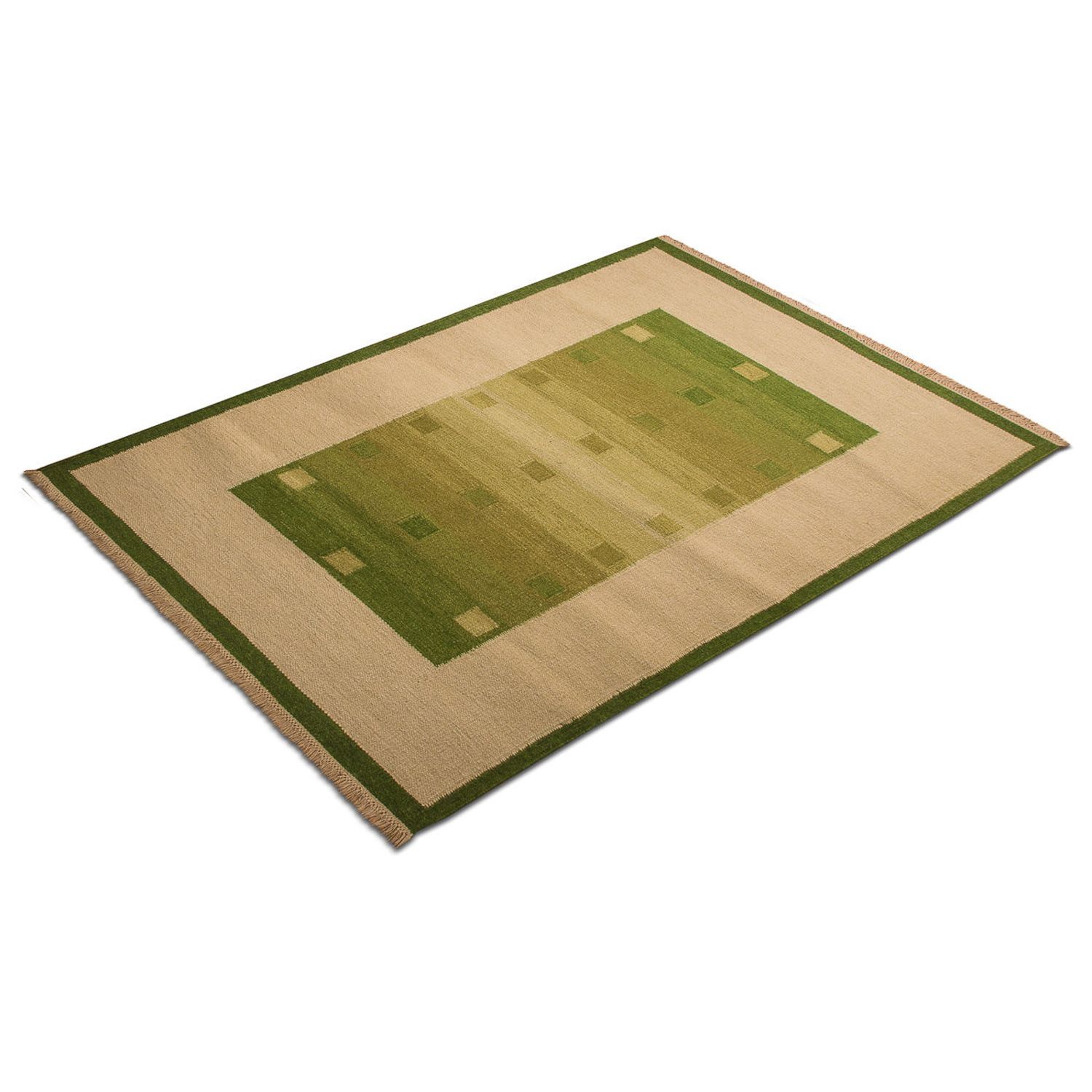 Tapis Kelim - Tendance - 180 x 120 cm - vert