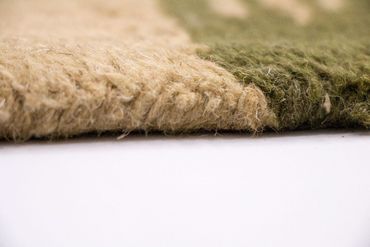 Wool Rug - 240 x 155 cm - green