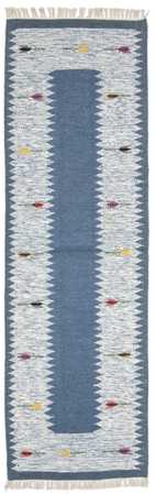 Corredor Tapete Kelim - Trendy - 250 x 80 cm - azul