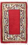 Alfombra oriental - 90 x 60 cm - rojo