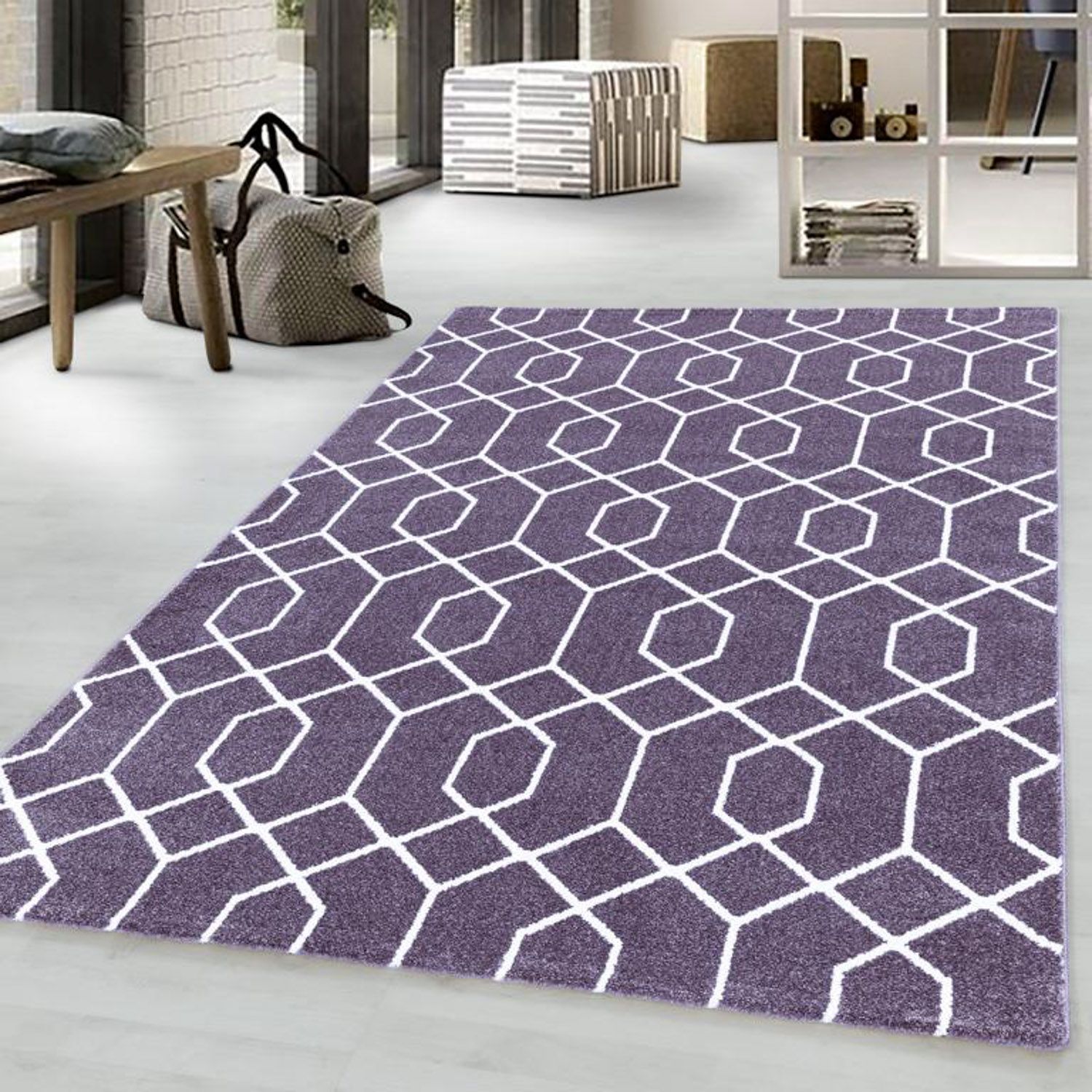 Tapis à poil ras - Elena - rectangle