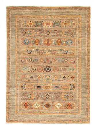 Tapis afghan - 199 x 150 cm - gris