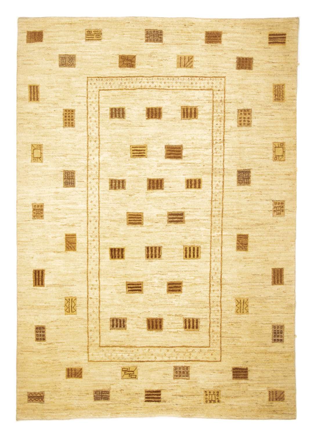 Gabbeh tapijt - Perzisch - 228 x 168 cm - beige