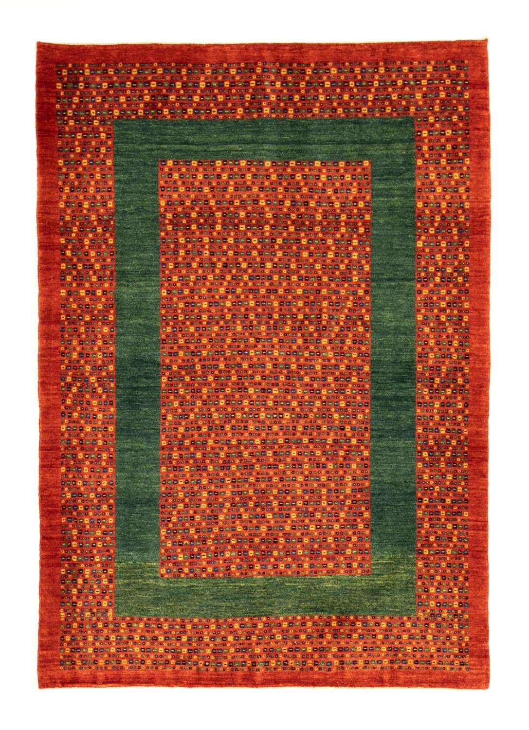Tapis Gabbeh - Loribaft Persan - 178 x 122 cm - rouge