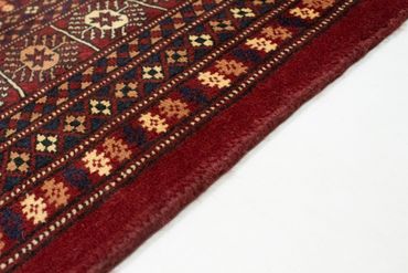 Tapis afghan - Boukhara - 240 x 203 cm - rouge