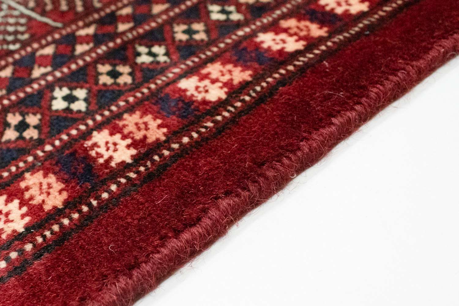 Afghansk matta - Bukhara - 247 x 201 cm - röd