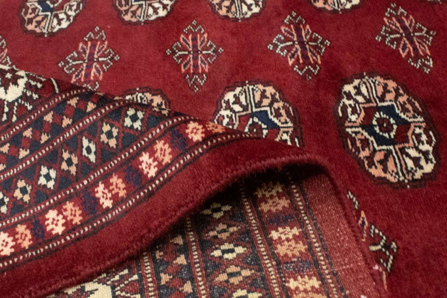 Afghansk matta - Bukhara - 247 x 201 cm - röd