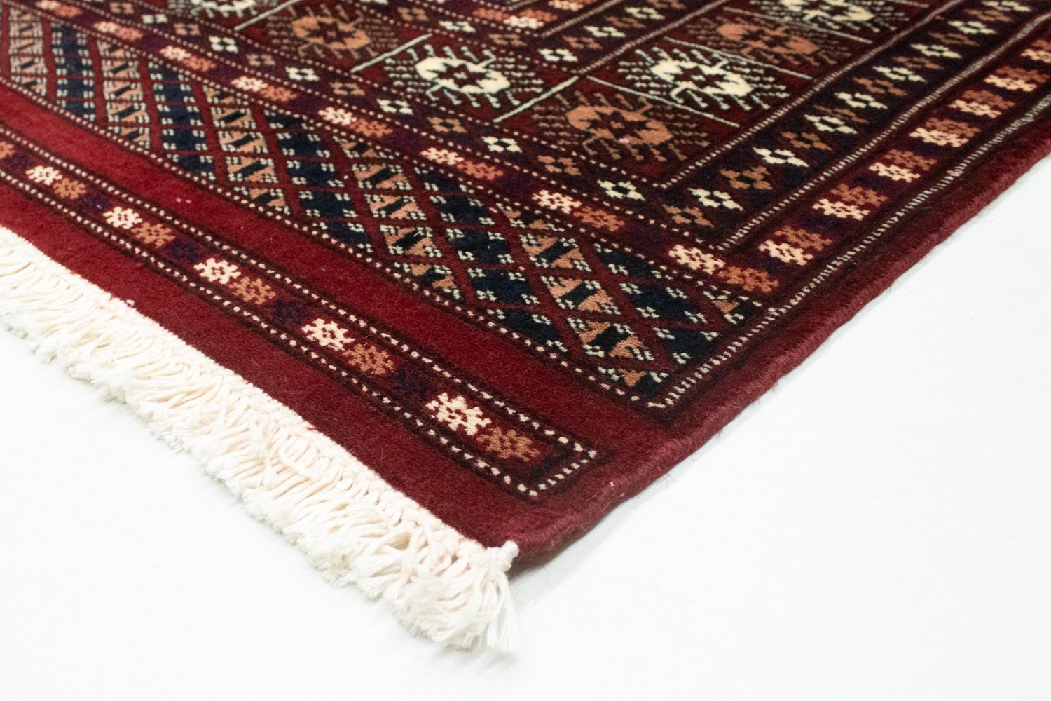 Tapis afghan - Boukhara - 186 x 121 cm - rouge