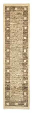 Runner Gabbeh Rug - Indus - 300 x 74 cm - grey