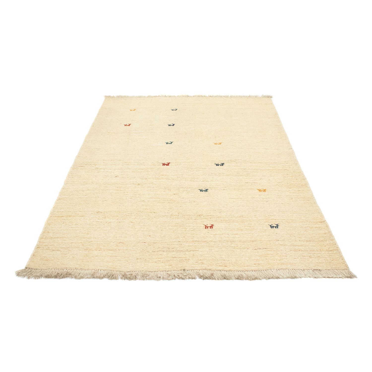 Tapis Gabbeh - Persan - 196 x 142 cm - multicolore