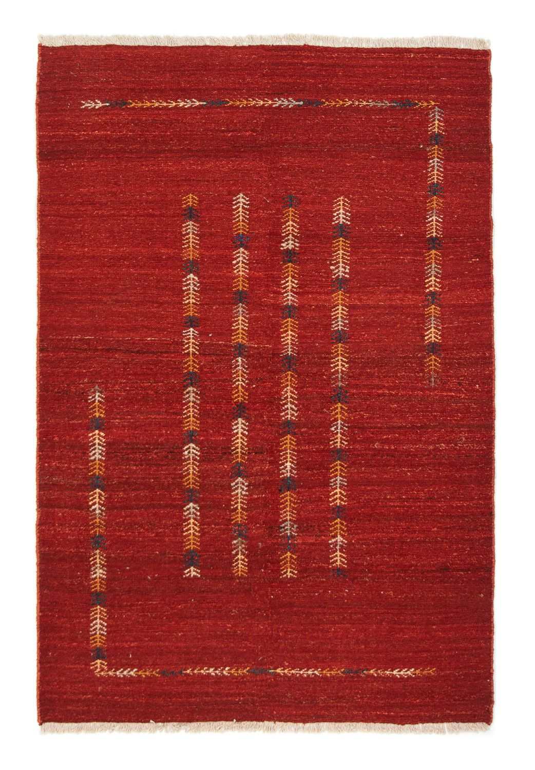 Tapete Gabbeh - Persa - 177 x 115 cm - vermelho