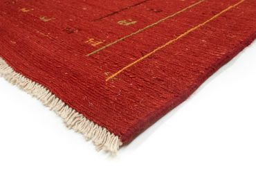 Tapis Gabbeh - Persan - 195 x 151 cm - rouge