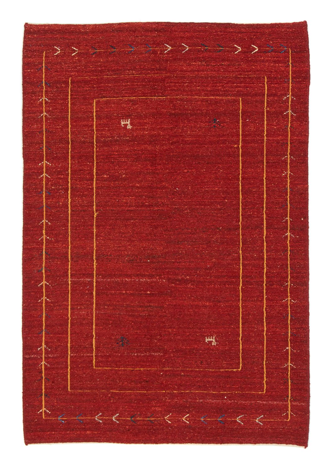 Gabbeh-matta - persisk - 165 x 113 cm - röd