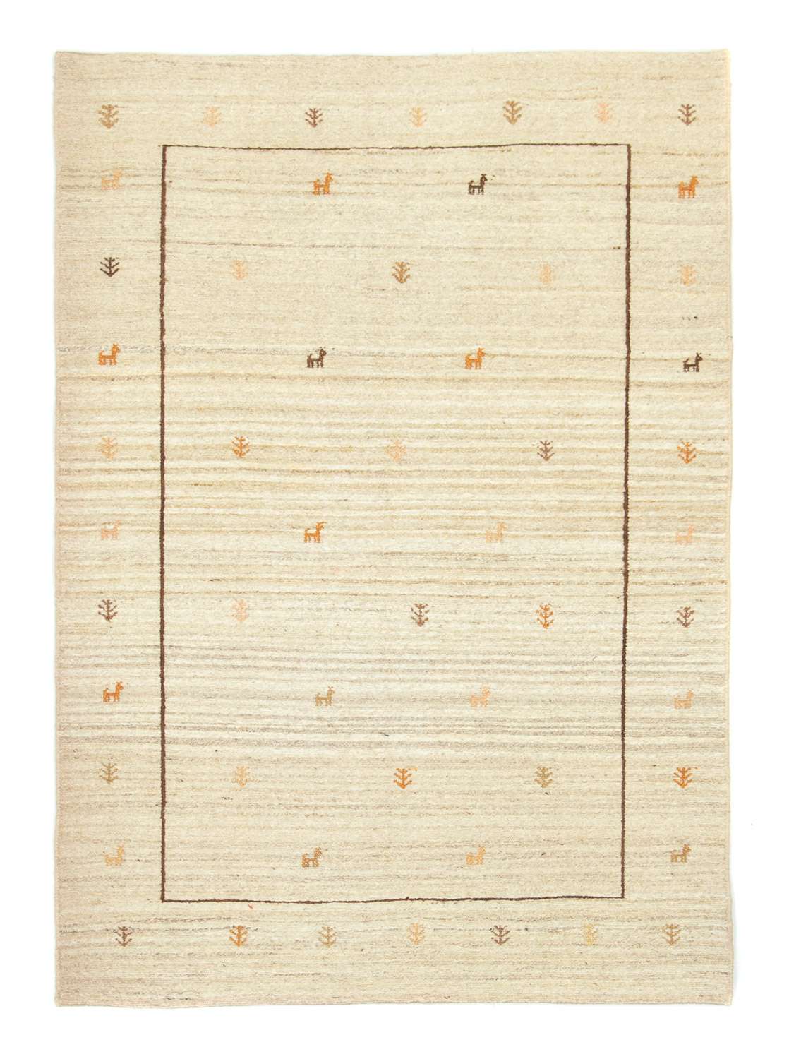 Gabbeh tapijt - Perzisch - 172 x 123 cm - beige