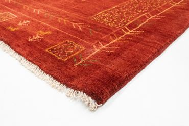 Tapis Gabbeh - Persan - 195 x 156 cm - rouge