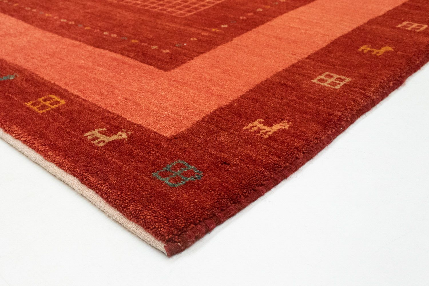 Gabbeh Rug - Perser - 201 x 146 cm - red