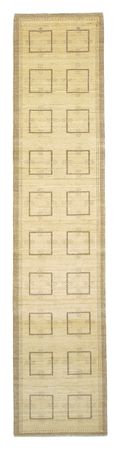 Løper Gabbeh-teppe - persisk - 345 x 75 cm - beige