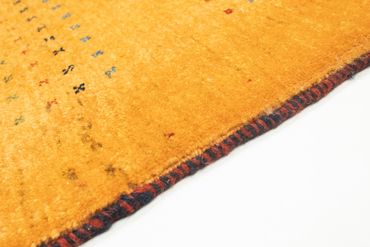 Tapis de couloir Tapis Gabbeh - Loribaft Persan - 197 x 83 cm - or