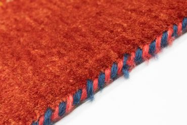 Tappeto Gabbeh - Loribaft Persero - 140 x 103 cm - rosso